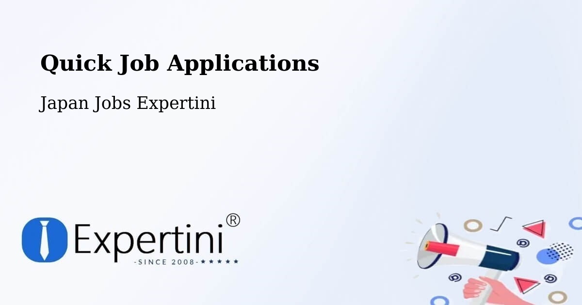 Quick Apply Feature – Shūnan Shi - Japan Jobs Expertini